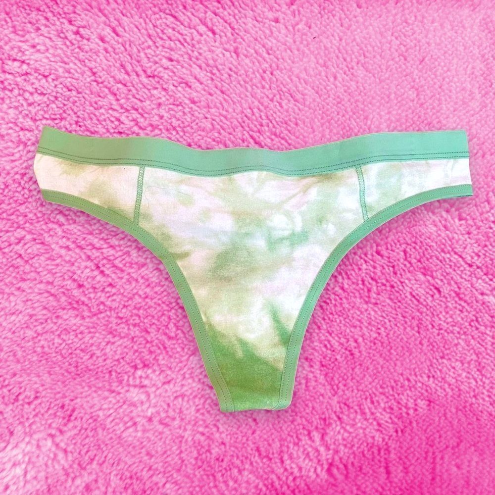 Aerie Tye Dye Green Thong